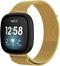 imoshion Milanees magnetisch bandje - Geschikt voor Fitbit Versa 3 - Goud - M
