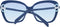Emilio Pucci EP0165 90W Zonnebril - Dames - Blauw