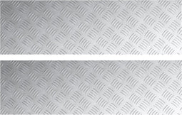 vidaXL - Aluminium - Checker - Platen - - - 2 - stuks - - - Antislip - - - 100x30 - cm