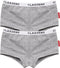 Claesen's® - Meisjes Hipster 2-pack - 95% Katoen 5% Lycra - Grijs (2 stuks)