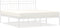 vidaXL - Bedframe - met - hoofdbord - metaal - wit - 150x200 - cm