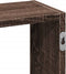 vidaXL - Wandschap - 159x18x66 - cm - bewerkt - hout - bruin - eikenkleurig