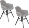 Zuiver Albert Kuip Soft Eetkamerstoelen armleuning Grijs - Set van 2