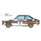 1:24 Italeri 3650 Ford Escort RS 1800 Mk.II Lombard RAC Rally Plastic Modelbouwpakket