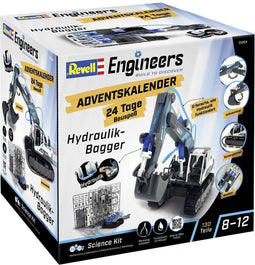 1:24 Revell 01054 Hydraulische Graafmachine - Engineers - Adventskalender Plastic Modelbouwpakket
