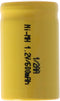 1 / 2AA-batterij met 1,2 volt spanning en 600 mAh capaciteit, 25,5 x 14,5 mm