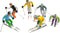 1:32 Jaegerndorfer 54400 Figuren staand met Ski - 6 stuks Kabelbaan accessoires