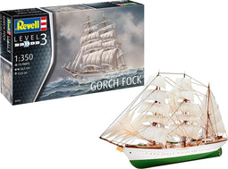 1:350 Revell 05432 Gorch Fock Ship Plastic Modelbouwpakket