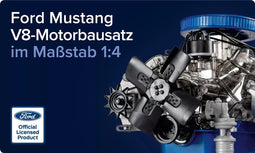 1:4 Franzis 67501-9 Ford Mustang V8 Motor Engine Kit - V8 Model Motorblok Plastic Modelbouwpakket
