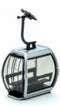 1:87 Jaegerndorfer 82100 Gondel Omega V Zilver H0 – Gondel voor modelkabelbaan – winterdorp – kerstdorp