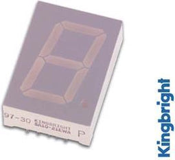 1-DIGIT DISPLAY 25mm GEMEENSCHAPPELIJKE KATHODE SUPERGROEN (SC10-21SGWA)