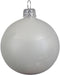 1 Glazen kerstbal glans 15 cm winter wit