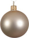 1 Glazen kerstbal mat 15 cm parel