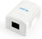 1 poorts RJ45 opbouwinstallatiedoos CAT5e UTP wit