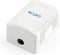 1 poorts RJ45 opbouwinstallatiedoos CAT5e UTP wit