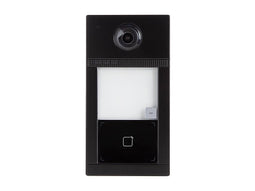 1-toets IP professionele metalen video intercom deurbel - zwart - PoE