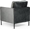 1 zits fauteuil, stof Fashion Velvet, F411 donkergrijs