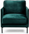 1 zits fauteuil, stof Fashion Velvet, F610 groen