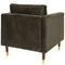 1 zits fauteuil, stof Smooth Velvet, S156 groen
