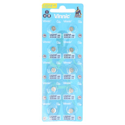 10 button cells AG0, L521, G0, 384 alkaline battery