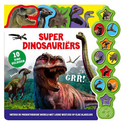 10 geluiden - Geluidenboek - Superdinosauriërs