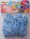 10 lichtblauwe ballonnen 2087