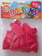 10 Rode ballonnen in zak