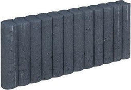 10 stuks! Mini palissadeband zwart 6x25x50 cm