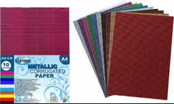 10 vel Metallic golfkarton A4