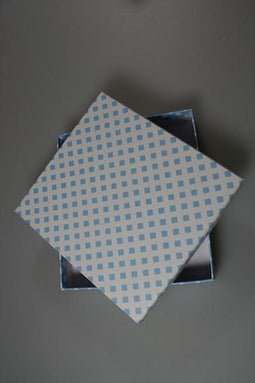 10 Vuldoosjes ruit blauw 72163