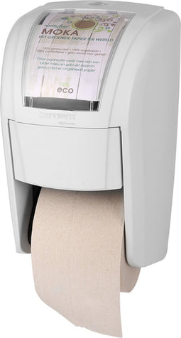 100%eco Toiletpapierdispenser | Tandem | 31x18x wit | 1 stuks