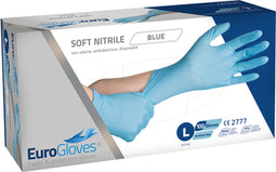 100 Nitril handschoenen maat L blauw EuroGloves