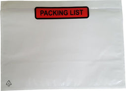 1000 Paklijstenveloppen A5 225x165mm Packing List PP