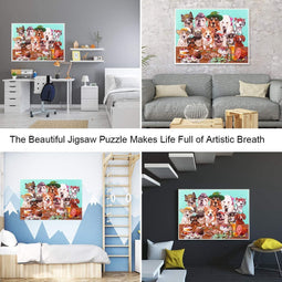 1000 Stukjes Hondenpuzzel - Familie-activiteit