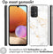 iMoshion Hoesje Geschikt voor Samsung Galaxy A33 Hoesje Siliconen - iMoshion Design hoesje - Wit / White Marble