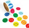100x Kleurrijke Smiley Sticker Ronde Glimlach Sticker Leraar en Kinderen Toegewijde Stickers Extra G