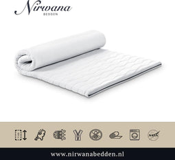 100x190 Topdekmatras - Topper HR55 - Koudschuim Tencel - 12 CM - Nirwana Bedden