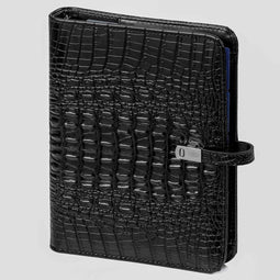 1011-03 A5 Organizer 1 week per 2 paginas 2023-2024-2025 aligator zwart Kalpa