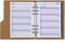 1016-05-P Hervulbare A5 Ringband Agenda Slangafdruk bruin