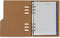 1016-05-P Hervulbare A5 Ringband Agenda Slangafdruk bruin