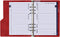 1016-16-p A5 6 Ring Planner Organizer Rood