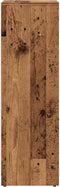 vidaXL - Badkamerkast - 30x30x95 - cm - bewerkt - hout - oud - houtkleurig