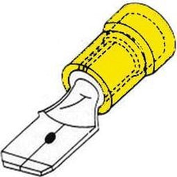 Mannelijke Connector 6.4Mm Geel