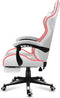Huzaro FORCE 4.7 - Gamingstoel - RGB LED-verlichting en voetensteun - Wit