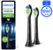 Philips Sonicare Optimal White W2 - Opzetborstels voor Elektrische Tandenborstel - Wittere tanden - Zwart (2 stuks)