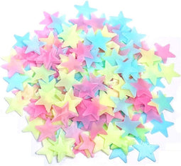 104x Glow in de dark sterren 100st in 1 zakje