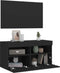 vidaXL - Tv-wandmeubel - met - LED-verlichting - 80x30x40 - cm - zwart