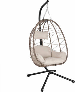 Juskys Aria - Hangstoel - Incl. onderstel - Beige