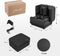 CALMENTA® Voetmassage Apparaat - Shiatsu Compressiemassage Warmtefunctie - Ottoman design