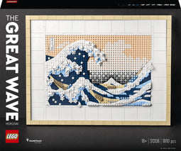 LEGO Art Hokusai - De grote golf - 3D Wanddecoratie Knutselpakket voor Volwassenen - 1810 Onderdelen